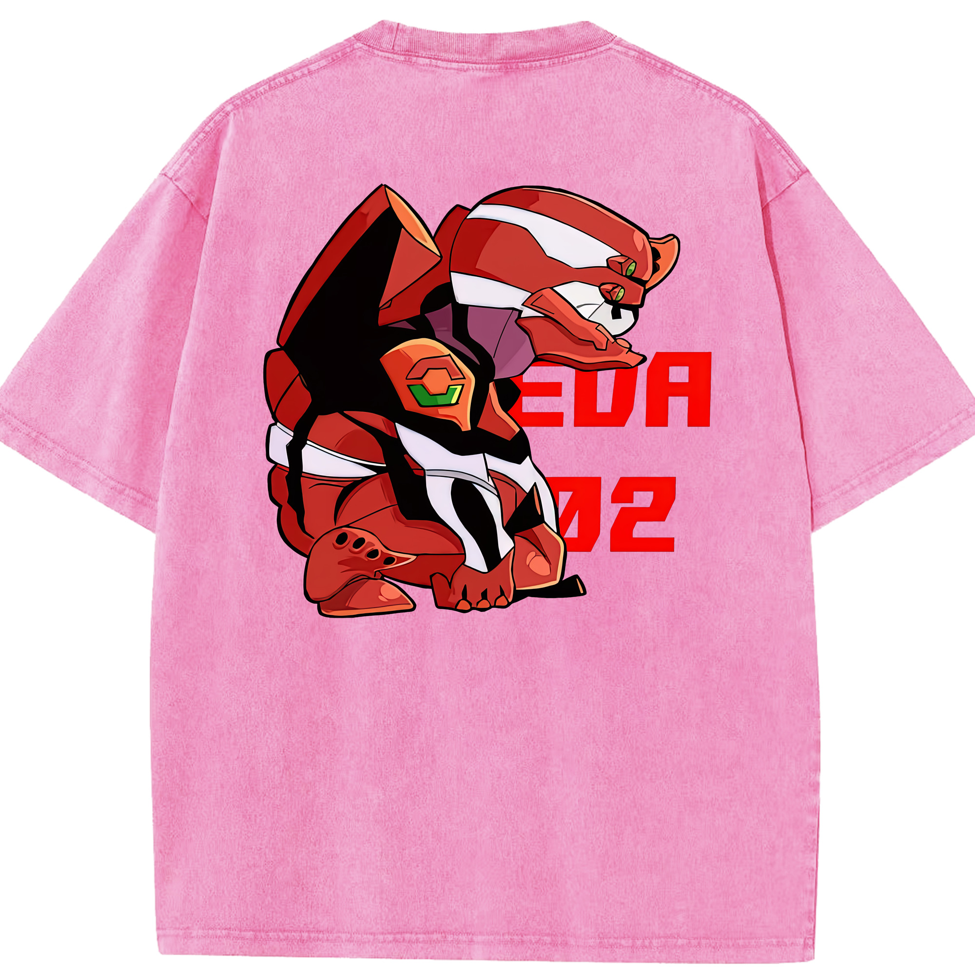 （画像用） EVA 新世紀エヴァンゲリオン 綿100% ヴィンテージ風 半袖Tシャツ（背面プリント）